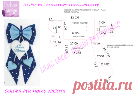 birth ribbon pattern , no problem! cartamodello fiocco nascita , no problem! ~ lilac laces design patterns.co