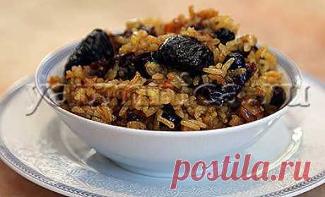 Рецепт плова с курицей и черносливом
