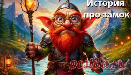 Жил-был один хитрый гоблин — очень старый, с длинной рыжей бородой и большими белыми глазами, сверкающими сквозь золотые очки. Его звали Горбун, и жил он в старом замке, расположенном высоко в горах.
