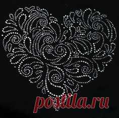 Valentine's Day Paisley Heart by SkullsBonesTattoos