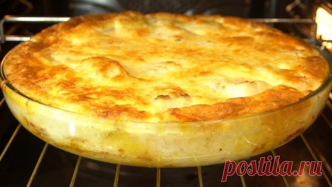 Чудо блюдо из картофеля! Никогда не надоест хоть каждый день ешь НЕДОРОГО и ОЧЕНЬ ВКУСНО Рецепт:Картофель - 800 гЛук - 1 штСливочное масло - 40 - 50 гСоль - 1/2ч.л.Черный перец – по вкусуРыба филе - 500гЯйца - 3штСливки - 300млСыр - 50 - 100г