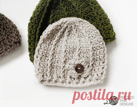 Free Crochet Beanie Pattern & Tutorial - Beanie Hat for Adults