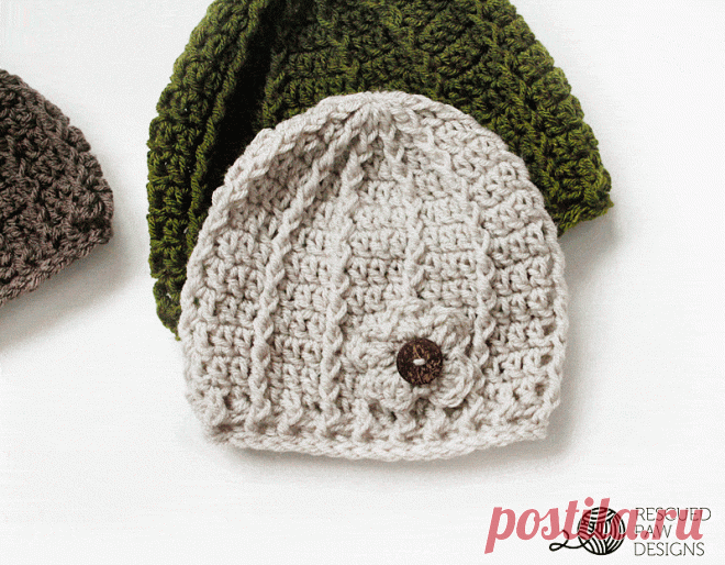 Free Crochet Beanie Pattern & Tutorial - Beanie Hat for Adults