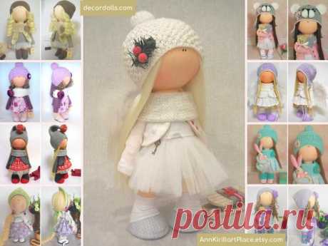 Angel Art Doll, Handmade Cloth Doll, Interior Decor Doll, Textile Soft Doll, Nursery Rag Doll, Fabric Custom Doll, Muñecas by Maria M Hello, dear visitors!  This is handmade interior doll created by Master Maria M (Volgorechensk, Russia). All dolls stated on the photo are mady by artist Maria M. You can find them in our shop searching by artist name: https://www.etsy.com/shop/AnnKirillartPlace?search_query=maria+m  Doll is 35 cm