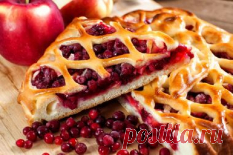 6 рецептов вкусного пирога с брусникой