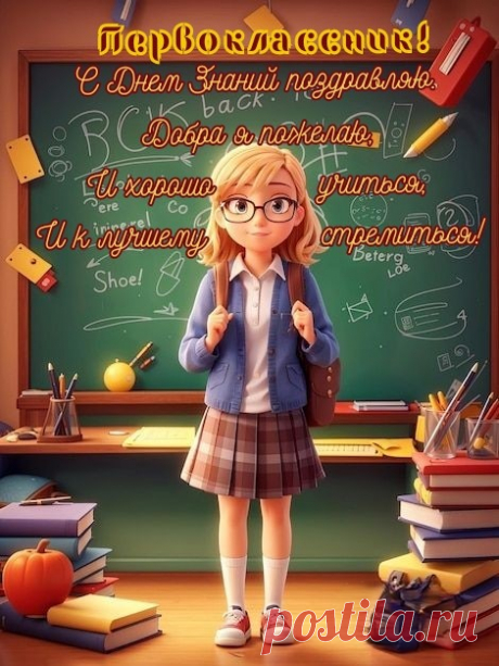 Милые дети,  первоклашки, я сегодня вас хочу поздравить с Днем знаний!