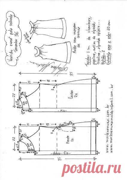Выкройка летнего сарафана (Шитье и крой) – Журнал Вдохновение Рукодельницы