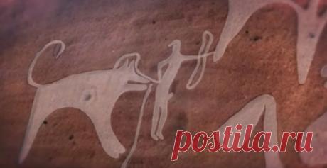 Первое насколько изображение собак на поводке обнаружено в пустыне Саудовской Аравии | История