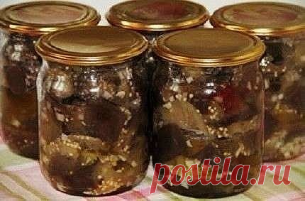 БАКЛАЖАНЫ С ЧЕСНОКОМ 