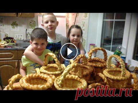 ПАСХАЛЬНАЯ КОРЗИНКА #катя_может #пасхальная_корзинка #сдоба Пасхальная сдобная корзинка...