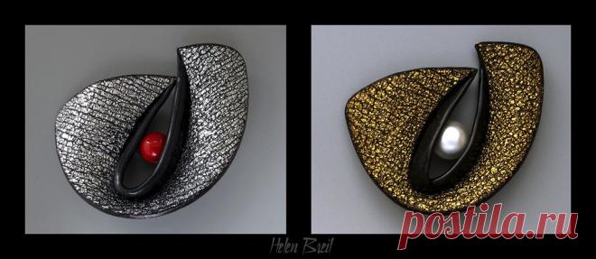 Shapes Variations Here's another couple of pendants I made for my upcoming trunk show. The design is a variation from my Shapes book. I've been experimenting with these 