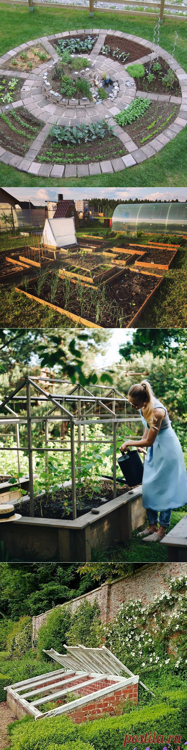 Красивые грядки на даче своими руками: 6 потрясающих вариантов и 20 примеров с фото