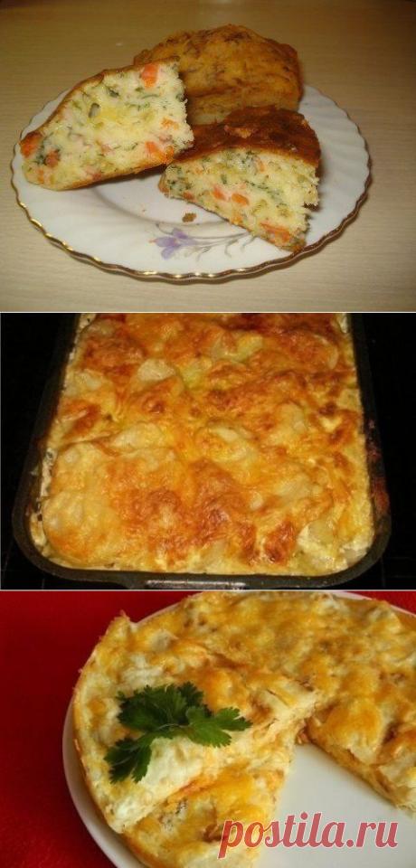 Простейший наливной пирог на кефире | Школа вкуса - вкусные кулинарные рецепты
