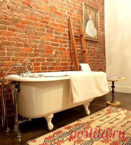 Кирпичная кладка как элемент дизайна интерьера — Роскошь и уют