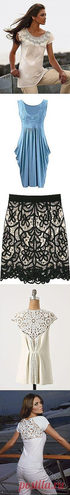 Поиск на Постиле: вязание с тканью