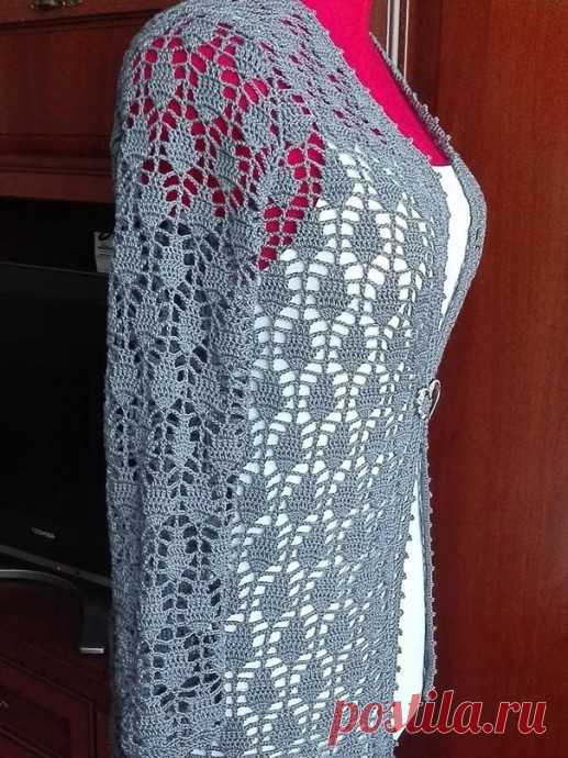 Жакет крючком