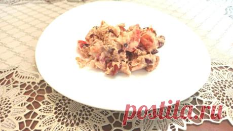 Сестра рассказала рецепт салата. Тунец, фасоль и помидор. Легко и вкусно | Королева кухни! | Яндекс Дзен