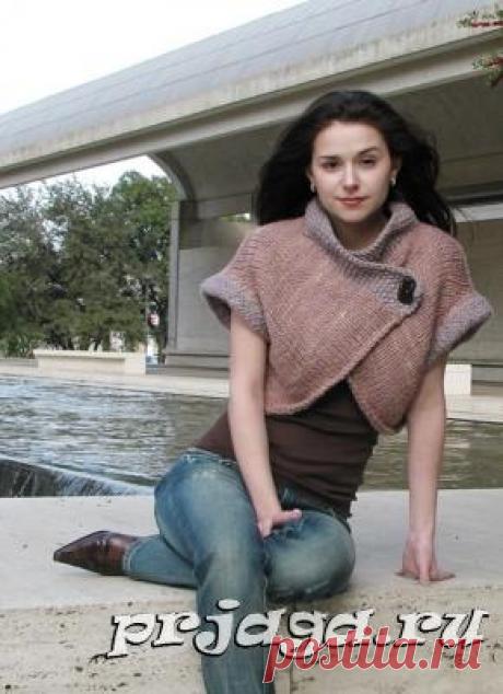 Женское пончо и болеро спицами или крючком