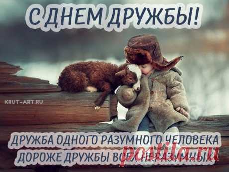 Поздравляю с Международным днем дружбы. Желаю дружить с хорошими и добрыми людьми, которые всегда тебя поддержат и поймут.