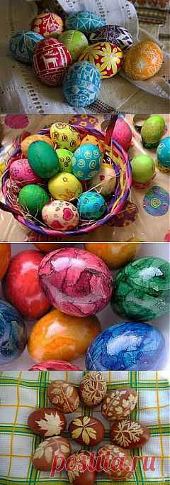 Готовимся к Пасхе. Необычные способы окраски яиц |