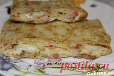 Гренки из лаваша, плавленного сыра и крабовых палочек - Простые рецепты Овкусе.ру