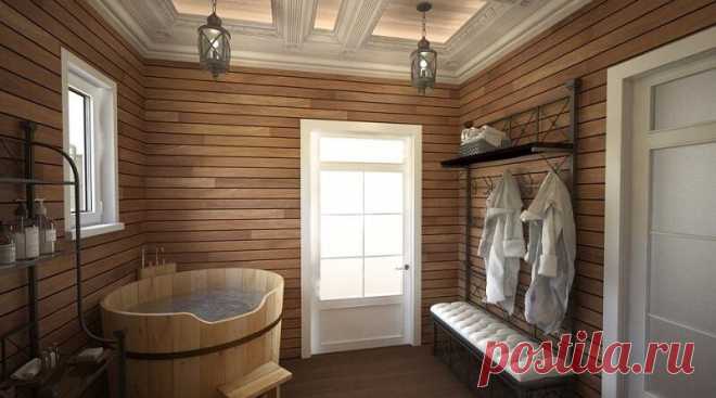 Внутренняя отделка мойки в бане | Журнал 