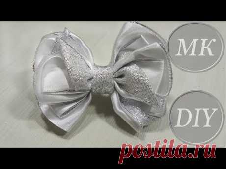 Банты для новогоднего утренника 🎀 Tutorial 🎀 Boutique Ribbon Bow For Christmas Eve 🎀 Lindo laço d - YouTube