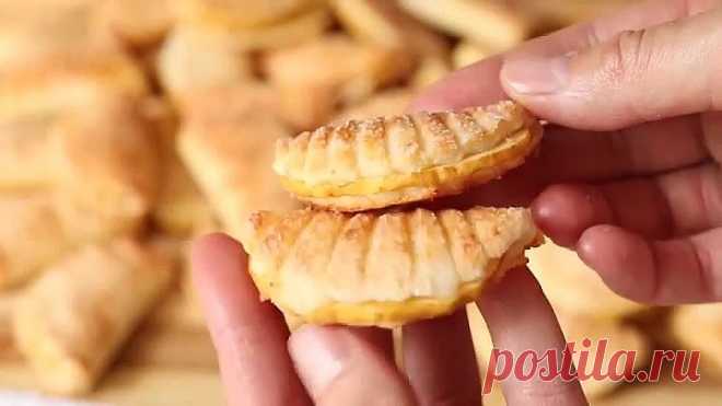 Творожное печенье с яблоками!Такое печенье дети будут уплетать за обе щеки!
