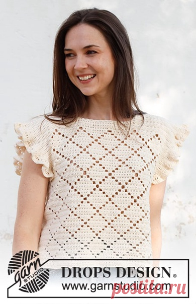 Нежный топ с оборками Harlequin

https://www.garnstudio.com/pattern.php?id=10868&c..