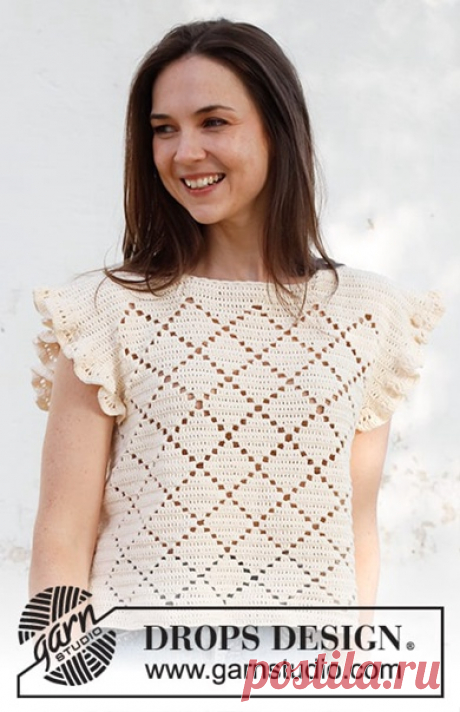 Нежный топ с оборками Harlequin

https://www.garnstudio.com/pattern.php?id=10868&c..