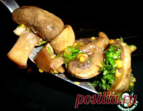 Быстрые маринованные шампиньоны
