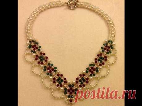 Christmas Party Necklace Учебник | Beads