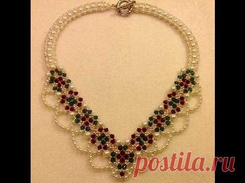 Christmas Party Necklace Учебник | Beads