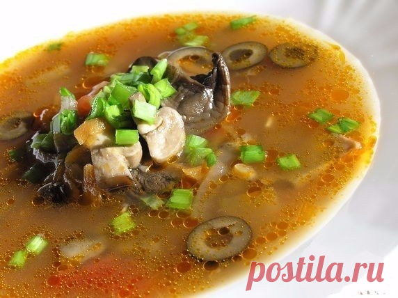 Постная грибная солянка. Очень вкусная солянка. Отличный вариант для поста