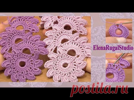 Beautiful Crochet Lace Patterns  Урок 12 Вязание ленты в технике ленточного кружева
