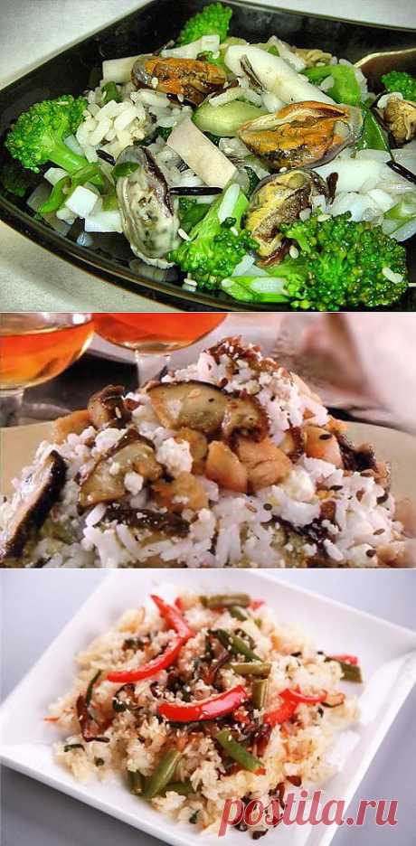 Сытные и полезные салаты с рисом