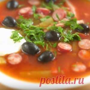 Рецепт солянки мясной сборной классический
