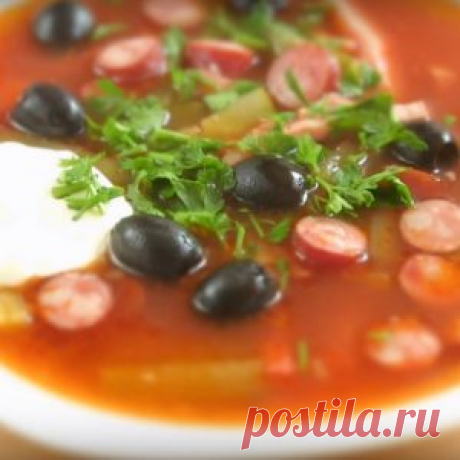 Рецепт солянки мясной сборной классический