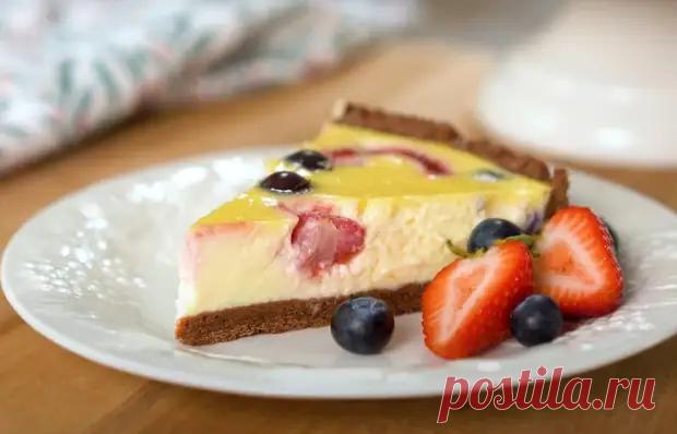 Ягодный пирог с рикоттой и сметаной - Идеи рецептов - 14 августа - 43845052747 - Медиаплатформа МирТесен