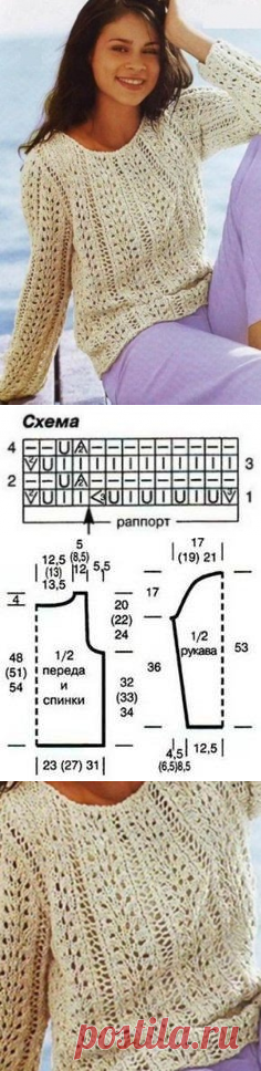 Легкая кофточка на все случаи жизни спицами - схемы вязания, фото, описание