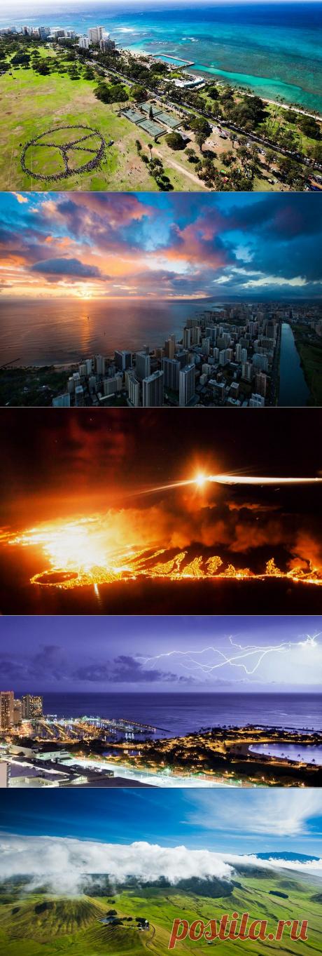 Гавайи с высоты.