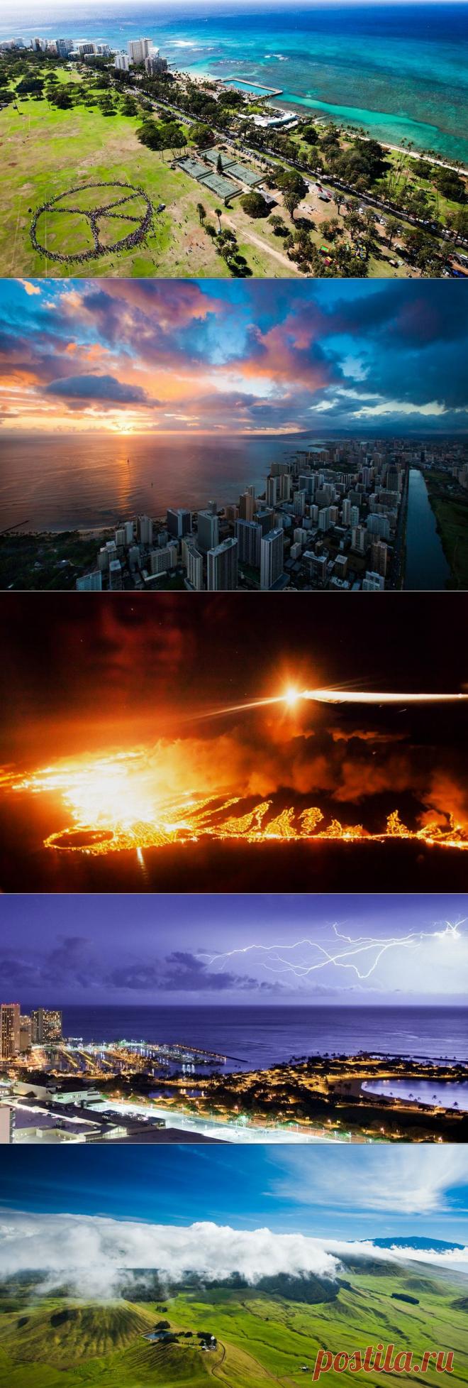 Гавайи с высоты.