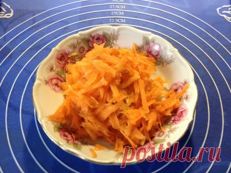 морковь натереть на крупной терке