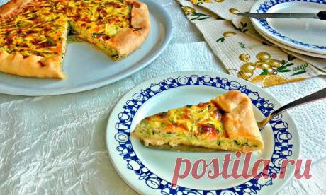Італійські голубці: Пиріг - кіш з кабачками і лососем (Quiche di salmone e zucchine)