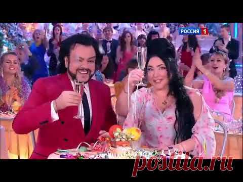 Н.Цискаридзе и Е.Степаненко на новогоднем голубом огоньке