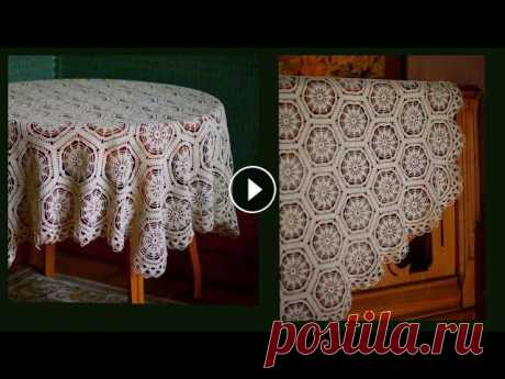 Скатерть Купеческая/как вязала/ соединение мотивов иглой/вязание крючком #Купеческая_скатерть готова. Как вязала, покажу как сшивала мотивы, как вязала кайму. #iriyanta2020 Скатерть в купеческом интерьере и на современном с...