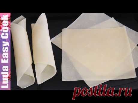 Секрет ТЕСТА для азиатских ЖАРЕНЫХ РОЛЛОВ! Самый простой рецепт! | SPRING ROLL SHEETS RECIPE