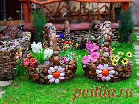 Украшаем дачный участок. Несколько оригинальных и простых идей.