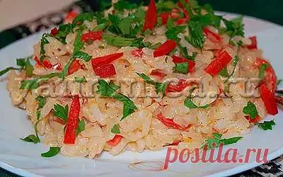 Ризотто со сладким перцем: простой рецепт, фото, приготовление