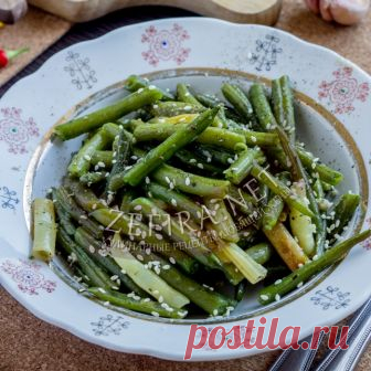Жареная с чесноком стручковая фасоль – Кулинарные рецепты любящей жены